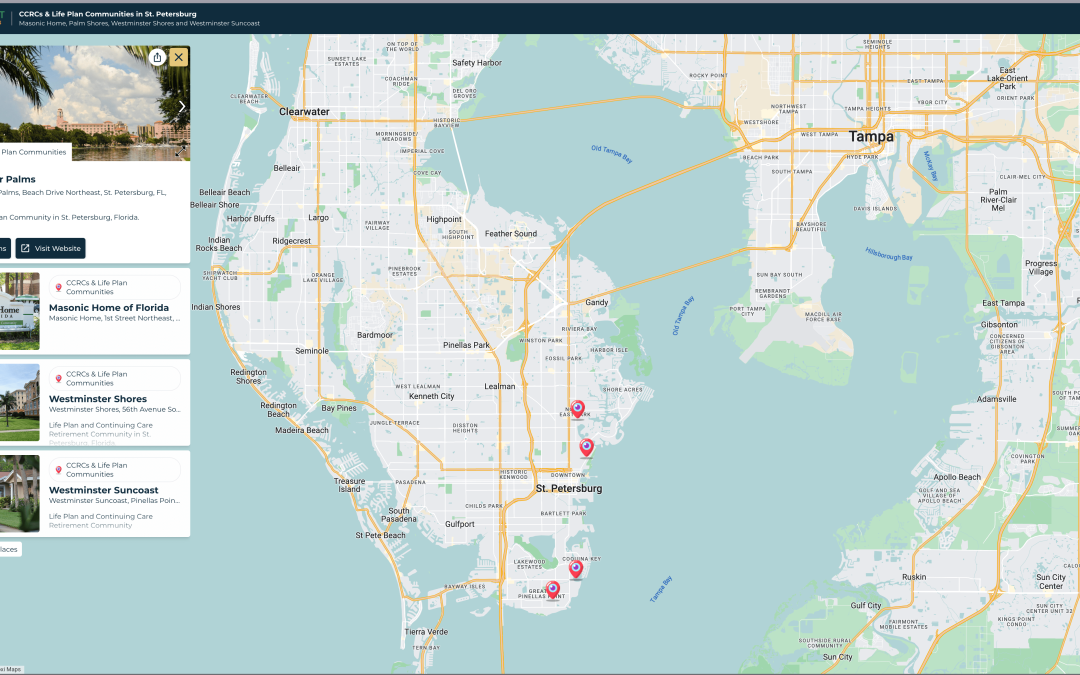 The Four Best CCRCs in St. Petersburg Florida